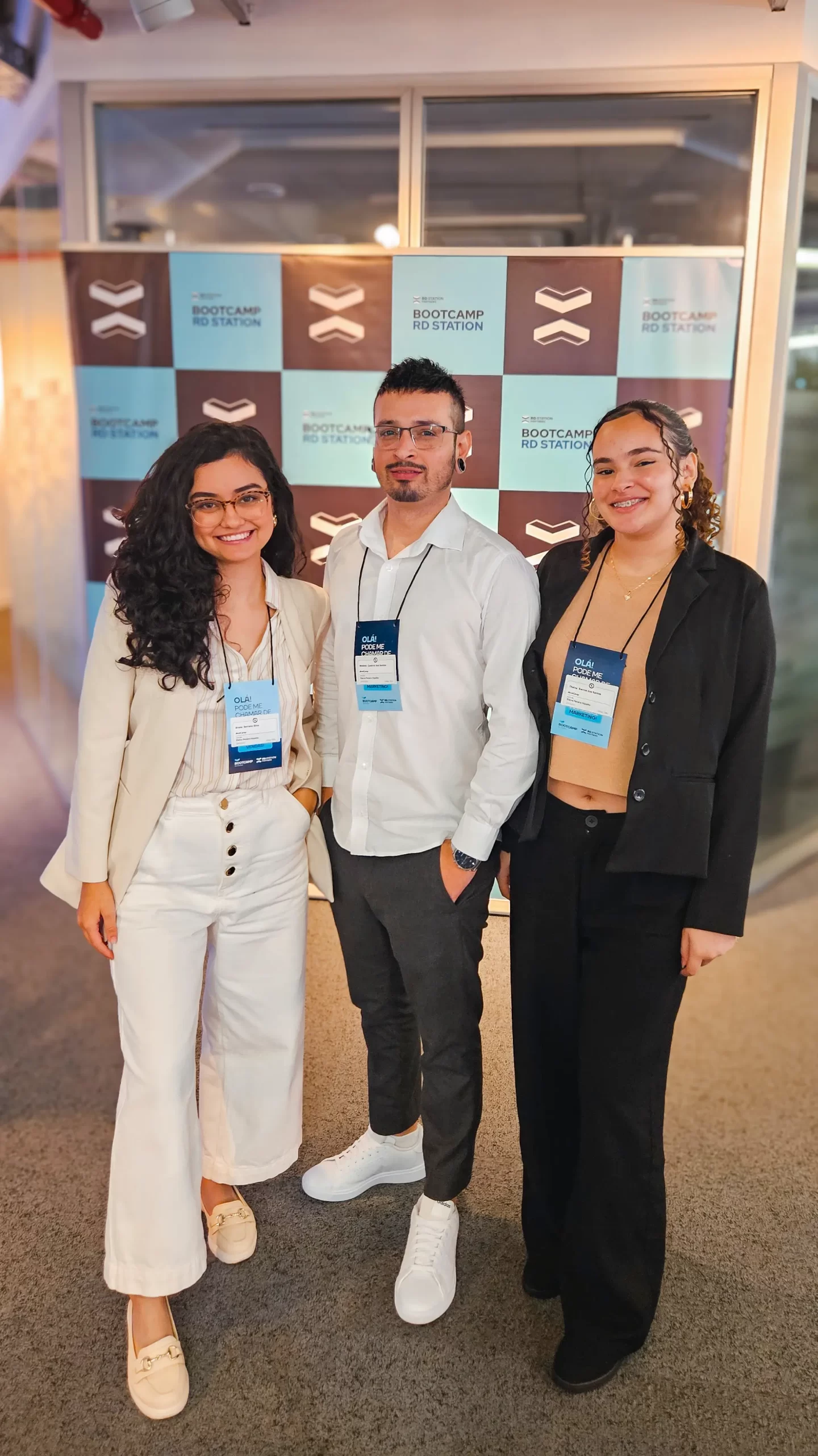 Equipe da Luzativo no Bootcamp da RD Station, no prédio da TOTVS em Santana, SP.