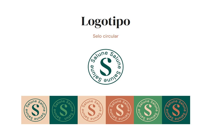 Selo circular da Clínica Salune